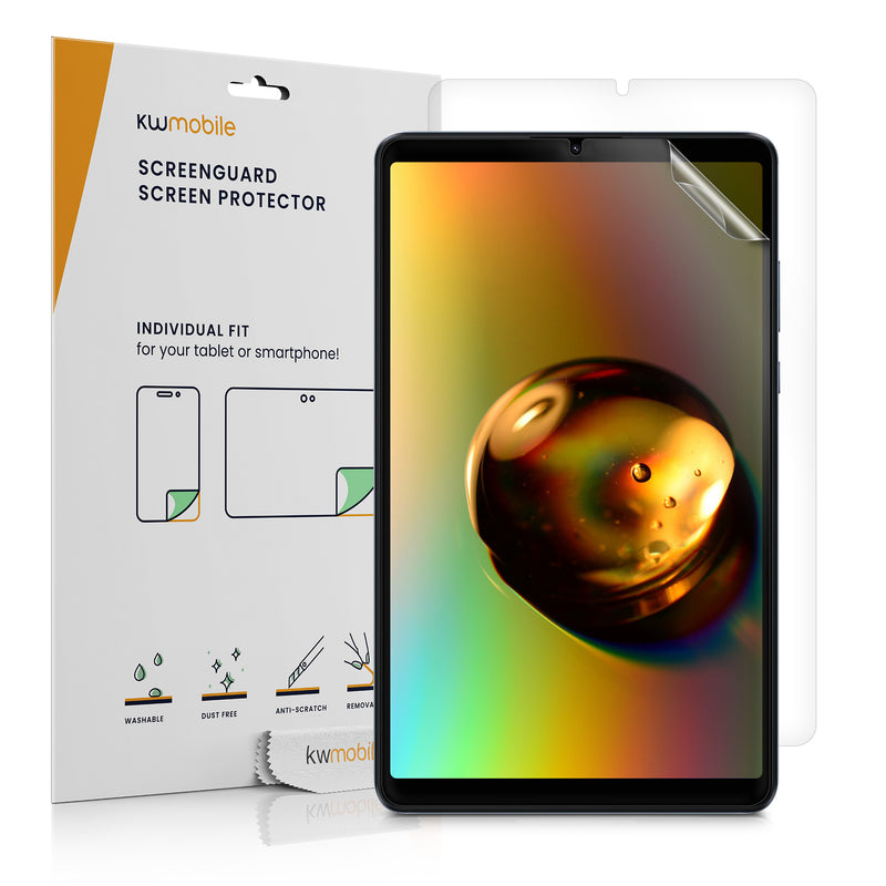 kwmobile 2x Tablet Schutzfolie kompatibel mit Xiaomi Redmi Pad SE 8.7" Folie - Full Screen Protector - Tablet Displayfolie entspiegelt Transparent  