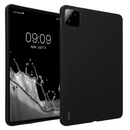 kwmobile Schutzhülle kompatibel mit Xiaomi Pad 7 / Pad 7 Pro - Hülle Silikon - Tablet Cover Case Schwarz matt Schwarz matt  