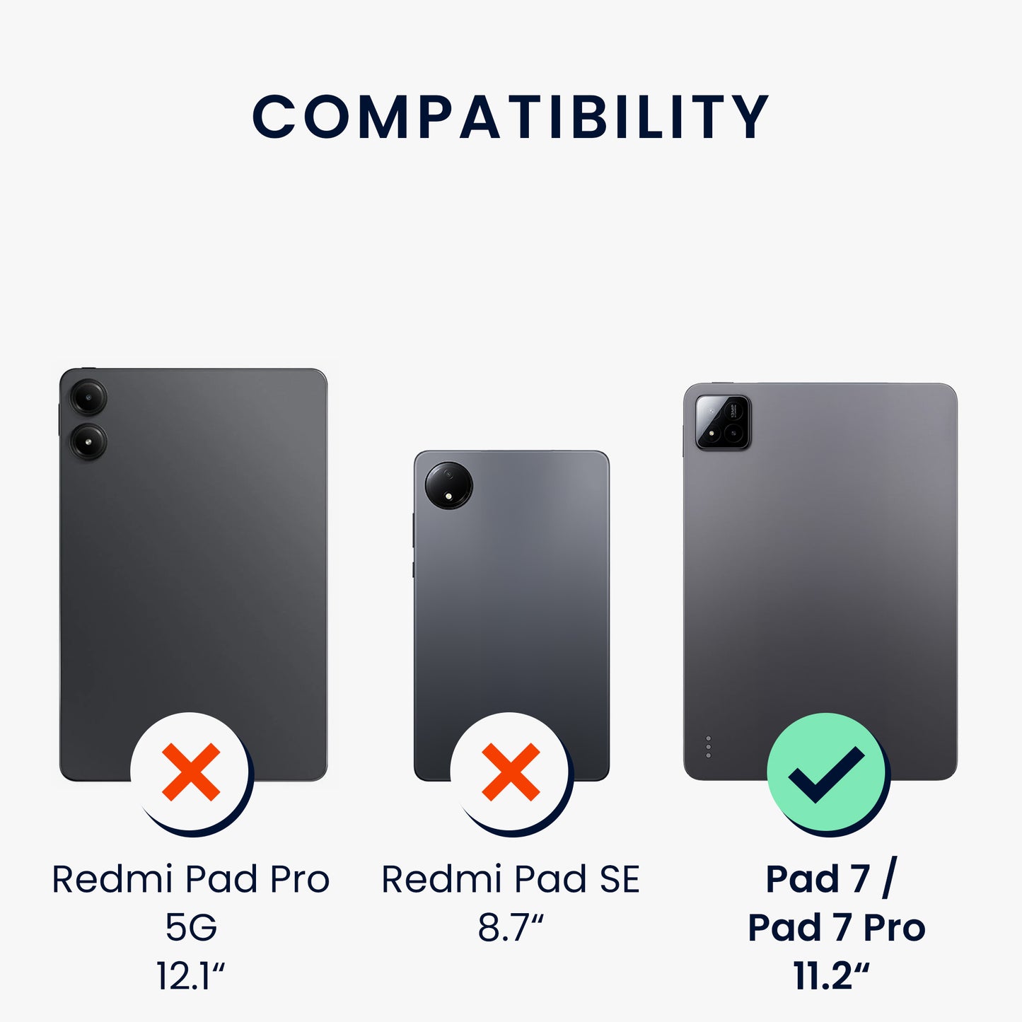 kwmobile Schutzhülle kompatibel mit Xiaomi Pad 7 / Pad 7 Pro - Tablet Cover Case