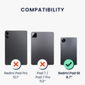 kwmobile Schutzhülle kompatibel mit Xiaomi Redmi Pad SE 8.7" - Tablet Cover Case