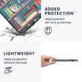 kwmobile E-Reader Schutzhülle kompatibel mit Amazon Kindle Paperwhite (2024) - Kunstleder Case mit Auto Sleep/Wake Funktion für e-Reader - Bibliothek Motto