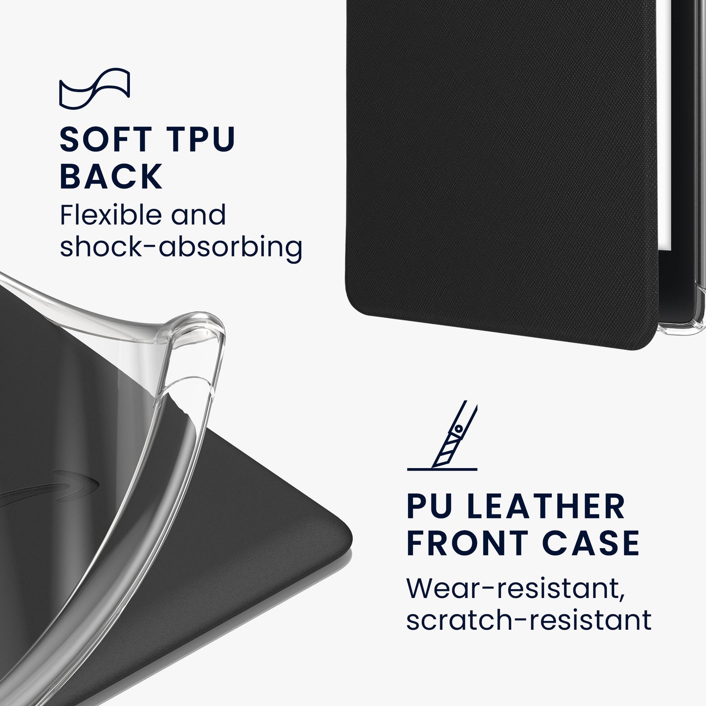 kwmobile E-Reader Schutzhülle kompatibel mit Amazon Kindle Paperwhite (2024)/Colorsoft Hülle - Case mit Auto Sleep/Wake Funktion für e-Reader