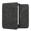 kwmobile Hülle kompatibel mit Kobo Clara 2E / Tolino Shine 4 - Filz Stoff eReader Schutzhülle Cover Case - Dunkelgrau Dunkelgrau  