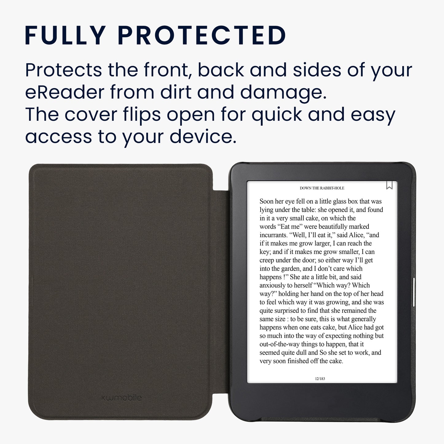 kwmobile Hülle kompatibel mit Kobo Clara 2E / Tolino Shine 4 eReader Schutzhülle Cover Case