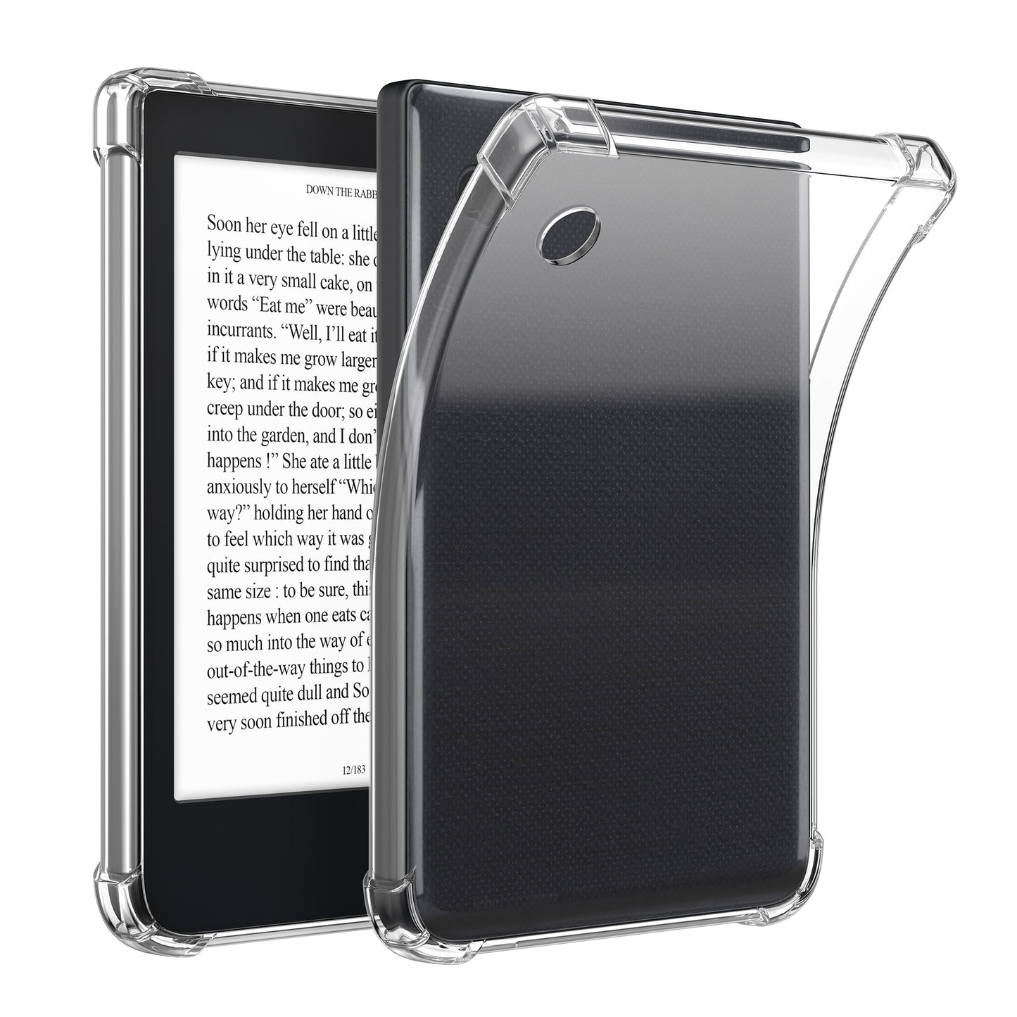 kwmobile Hülle kompatibel mit Kobo Clara BW / Clara Colour / Tolino Shine (5) / Shine Color Case - eReader Cover - TPU Case Schutzhülle - flexibel und leicht - Transparent Transparent  
