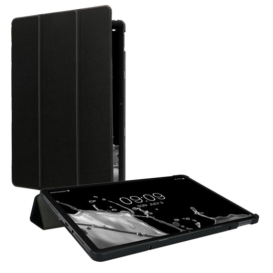 kwmobile Hülle kompatibel mit Xiaomi Redmi Pad Pro - Smart Cover Tablet Case Schutzhülle - Stand - in Schwarz Schwarz  