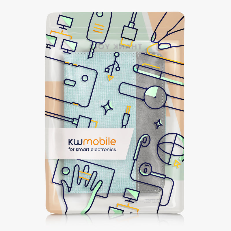 kwmobile Hülle kompatibel mit Amazon Kindle (2022/2024) Hülle - Flip Case mit Handschlaufe - Cover