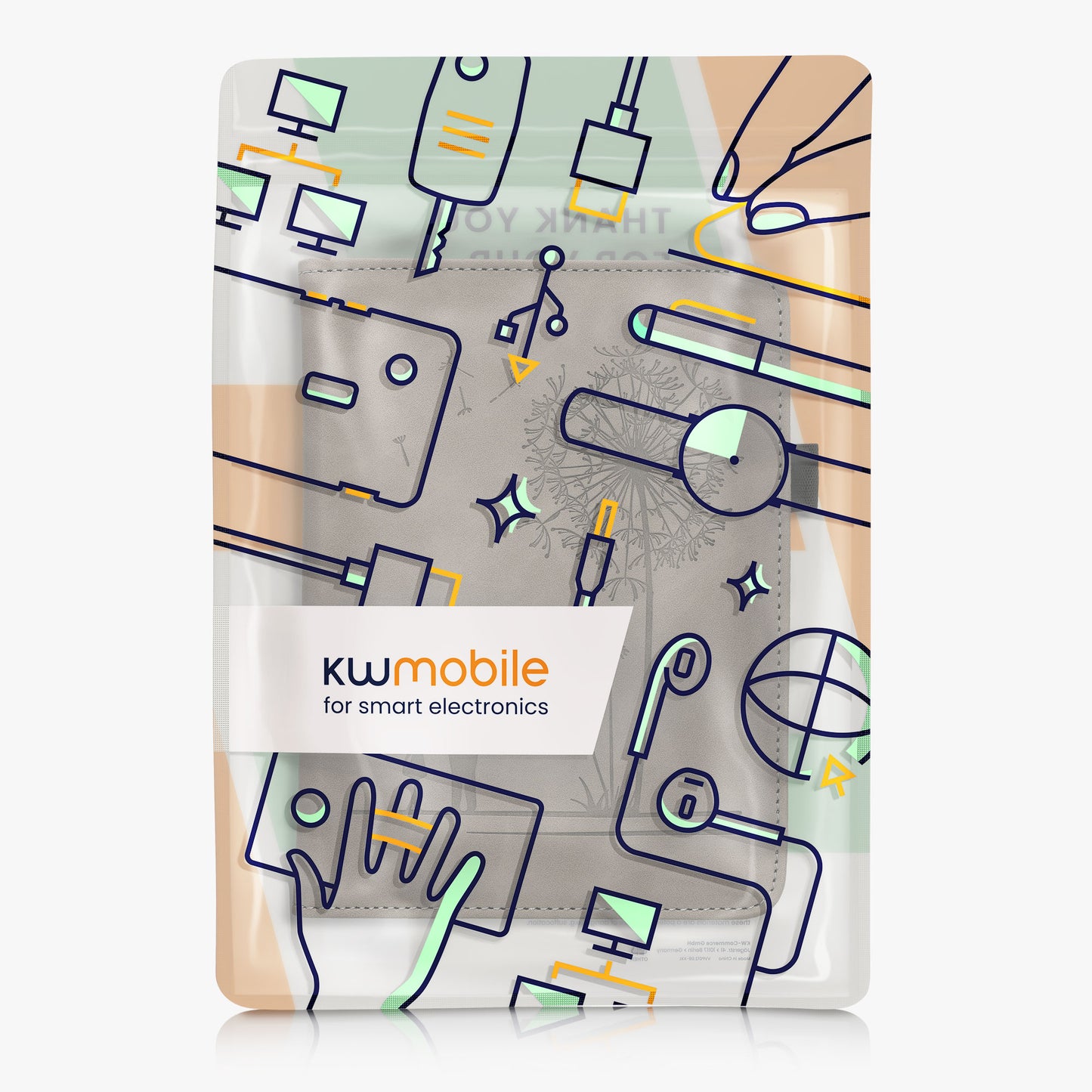 kwmobile Schutzhülle kompatibel mit Amazon Kindle Paperwhite (2024)/Colorsoft Flip Hülle - Cover mit Handschlaufe
