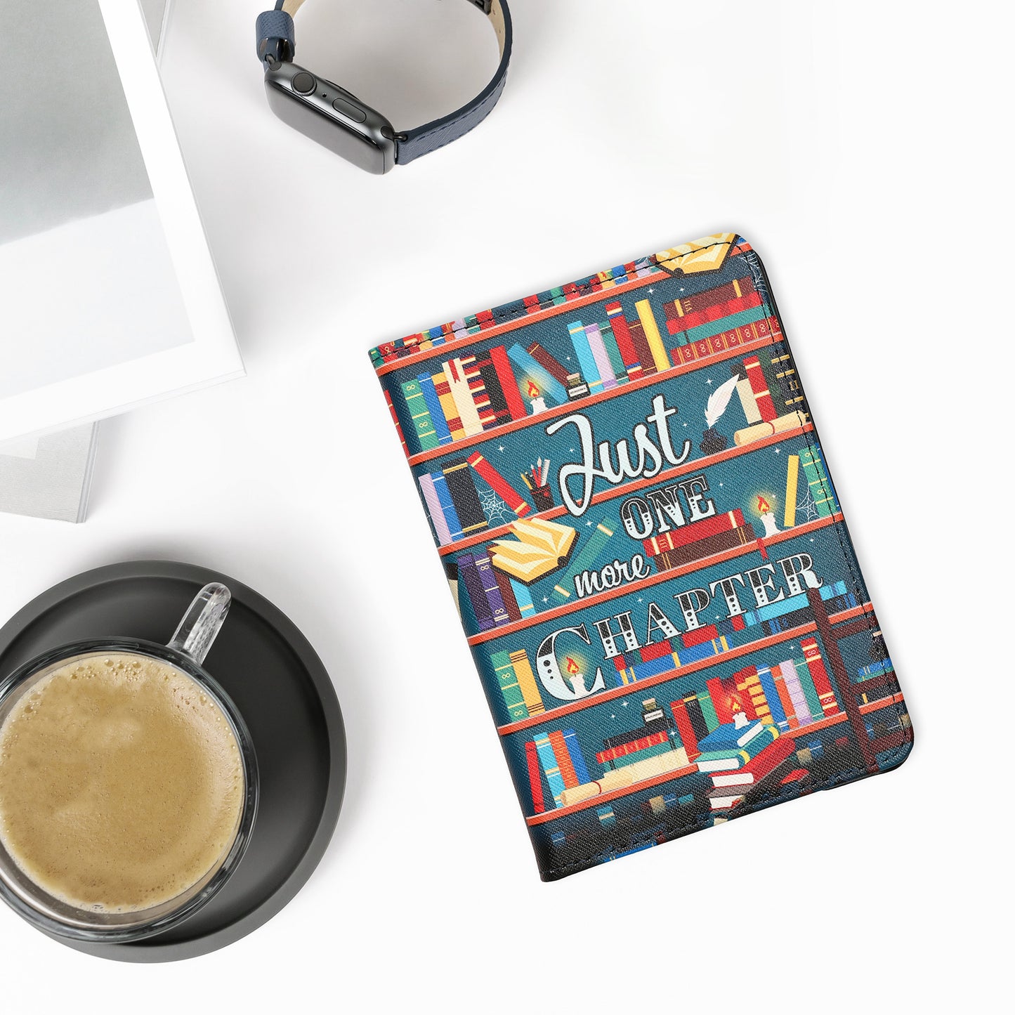 kwmobile Schutzhülle für Amazon Kindle (2022/2024) Hülle - eReader Flip Case mit Handschlaufe und Auto Sleep Funktion