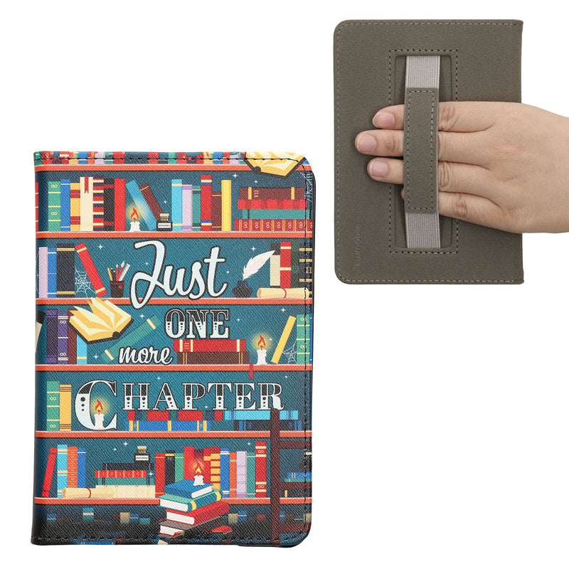 kwmobile Schutzhülle für Amazon Kindle (2022/2024) Hülle - eReader Flip Case mit Handschlaufe und Auto Sleep Funktion