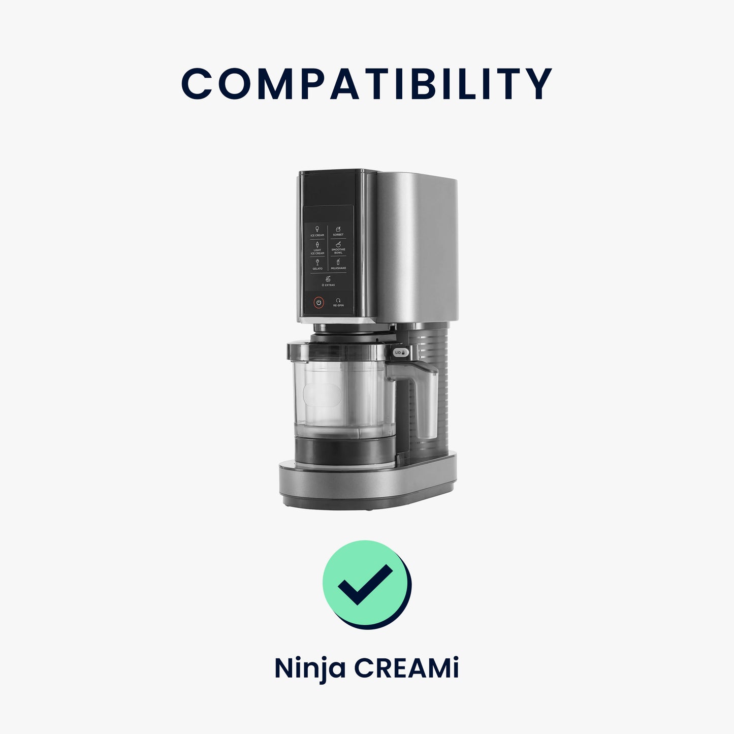 kwmobile Hülle kompatibel mit Ninja CREAMi - Küchenmaschine Abdeckhaube