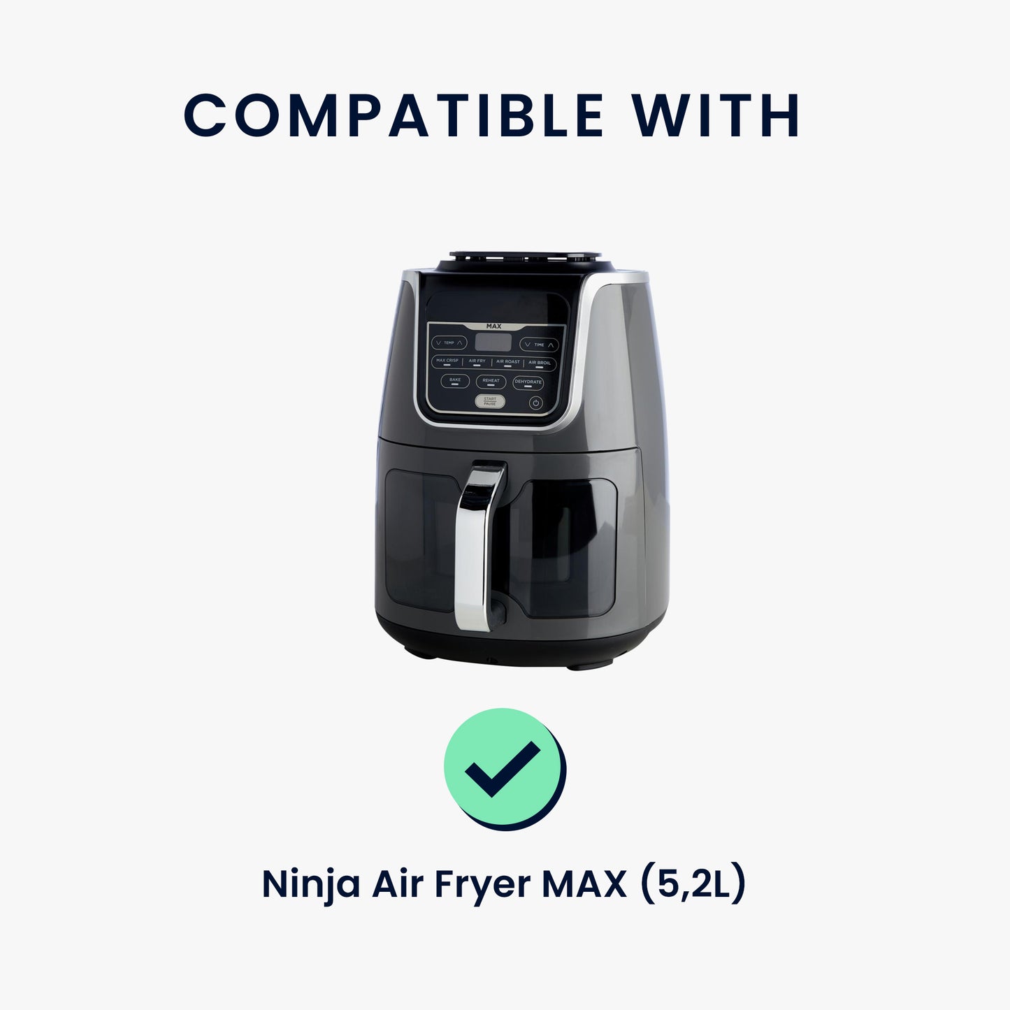 kwmobile Hülle kompatibel mit Ninja Air Fryer MAX (5,2L) Schutzhülle - Heißluft Fritteuse Abdeckhaube Case