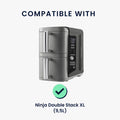 kwmobile Hülle kompatibel mit Ninja Double Stack XL (9,5L) Schutzhülle - Heißluft Fritteuse Abdeckhaube Case