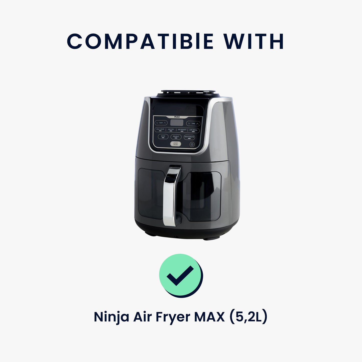 kwmobile Hülle kompatibel mit Ninja Air Fryer MAX (5,2L) Schutzhülle Heißluft Fritteuse Abdeckhaube Case