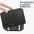 kwmobile Hülle kompatibel mit Ninja Foodi MAX Dual Zone (9,5L) Schutzhülle - Heißluft Fritteuse Abdeckhaube Case