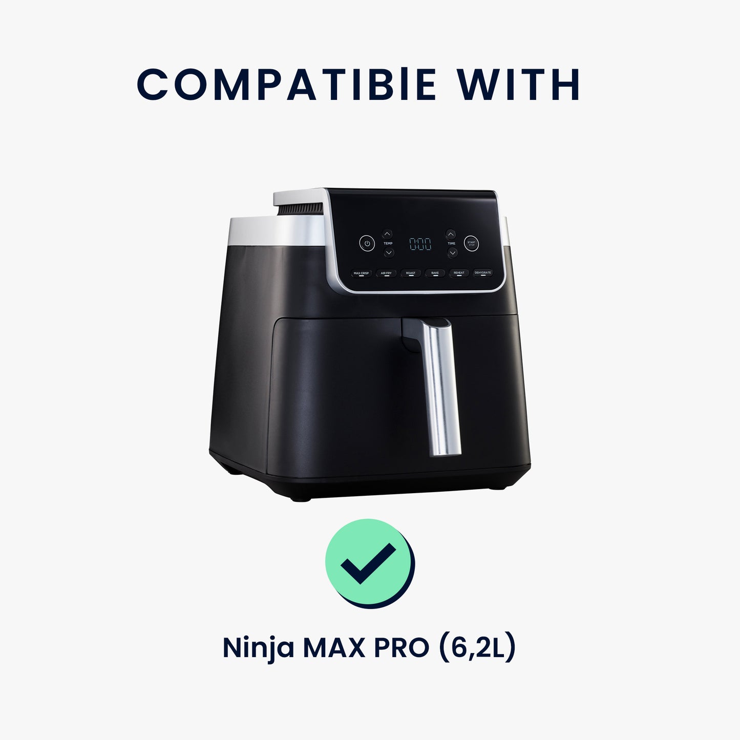 kwmobile Hülle kompatibel mit Ninja MAX PRO (6,2L) Schutzhülle - Heißluft Fritteuse Abdeckhaube Case