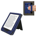 kwmobile Flip Hülle kompatibel mit Kobo Clara BW / Clara Colour / Tolino Shine (5) / Shine Color - Handschlaufe - Cover Dunkelblau Dunkelblau  [dsg02]