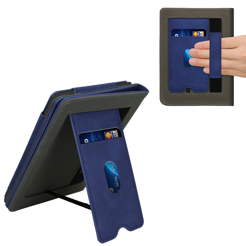 kwmobile Flip Hülle kompatibel mit Kobo Clara BW / Clara Colour / Tolino Shine (5) / Shine Color - Handschlaufe - Cover