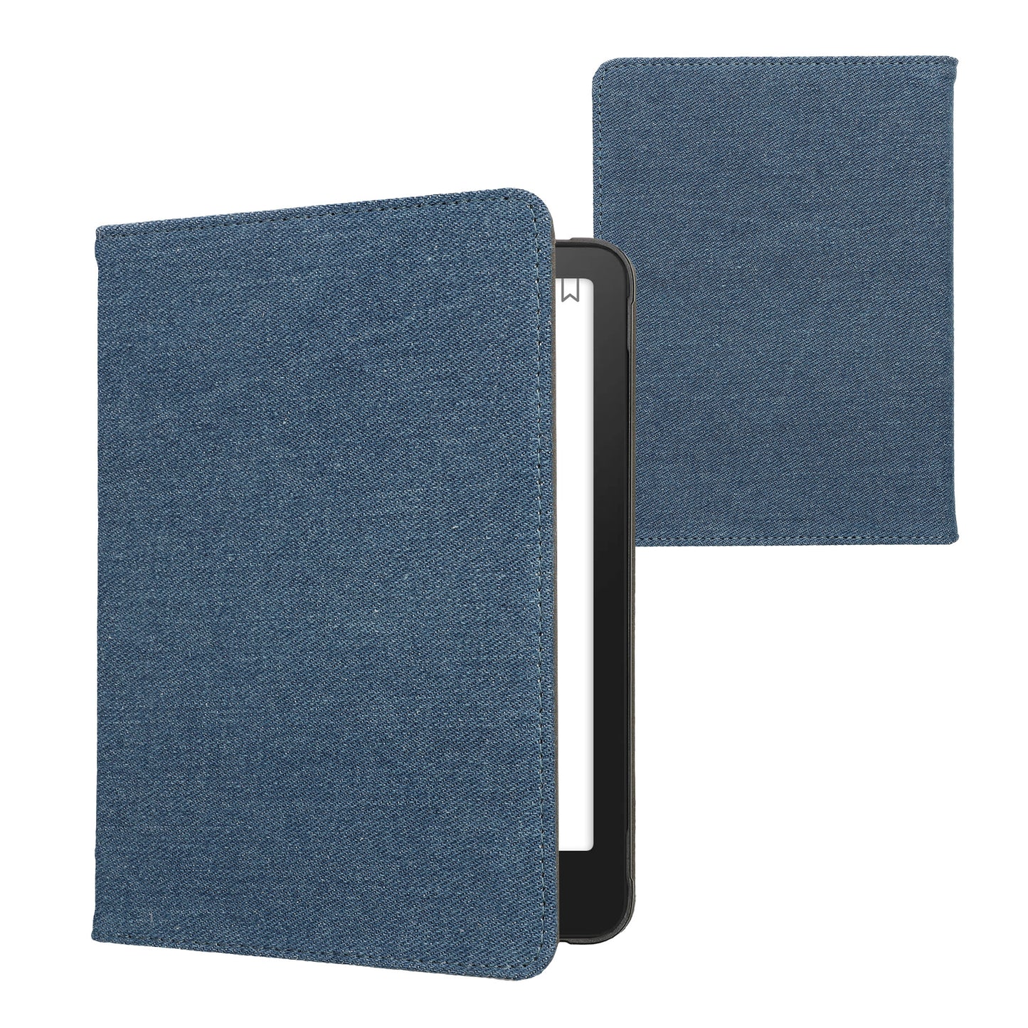 kwmobile Klapphülle kompatibel mit Amazon Kindle Paperwhite (2024)/Colorsoft - Schutzhülle e-Reader - Hülle eReader - Blau Blau  