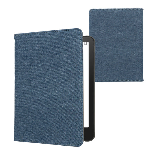 kwmobile Klapphülle kompatibel mit Amazon Kindle Paperwhite (2024)/Colorsoft - Schutzhülle e-Reader - Hülle eReader - Blau Blau  