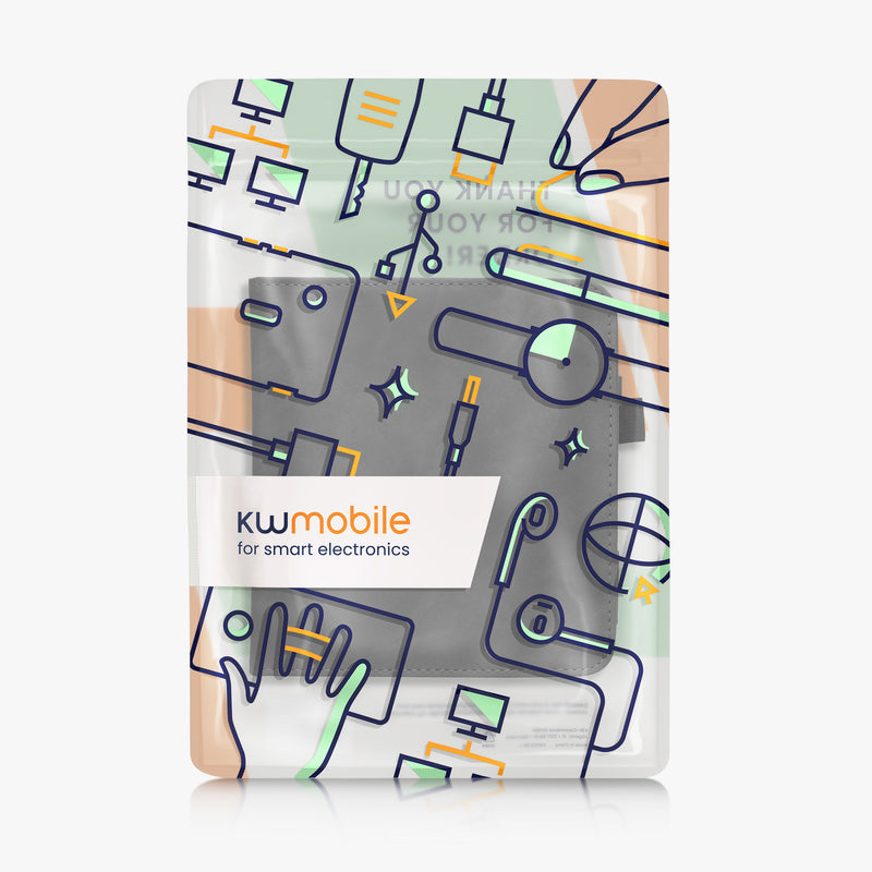 kwmobile Flip Hülle kompatibel mit Kobo Kobo Libra Colour / Tolino Vision Color - Handschlaufe - Cover