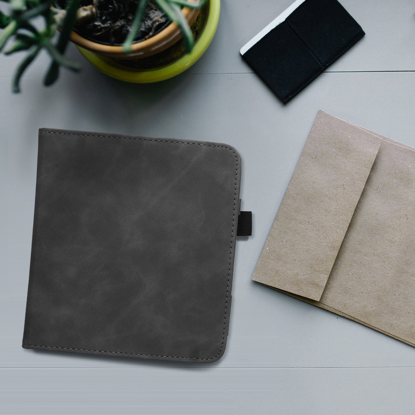 kwmobile Flip Hülle kompatibel mit Kobo Kobo Libra Colour / Tolino Vision Color - Handschlaufe - Cover