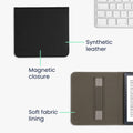 kwmobile Klapphülle kompatibel mit Kobo Kobo Libra Colour / Tolino Vision Color Hülle - Schutzhülle für den eReader mit Handschlaufe