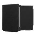kwmobile Klapphülle kompatibel mit Pocketbook Verse / Verse Lite / Verse Pro / Color / Vivlio Light/Light HD Hülle - eReader Case aus Kunstleder - Cover - Schwarz Schwarz  