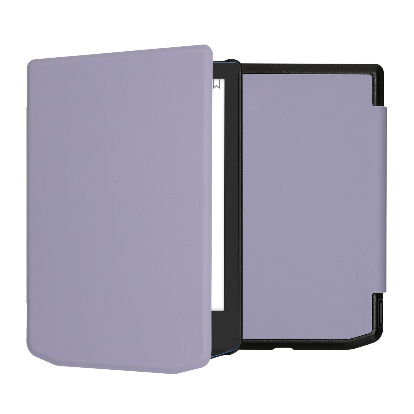 kwmobile Klapphülle kompatibel mit Pocketbook Verse / Verse Lite / Verse Pro / Color / Vivlio Light/Light HD Hülle - eReader Case aus Kunstleder - Cover - Lavendel Lavendel  