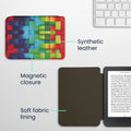 kwmobile Schutzhülle für Kobo Clara BW / Clara Colour / Tolino Shine (5) / Shine Color Hülle - eReader Flip Case mit Auto Sleep Funktion