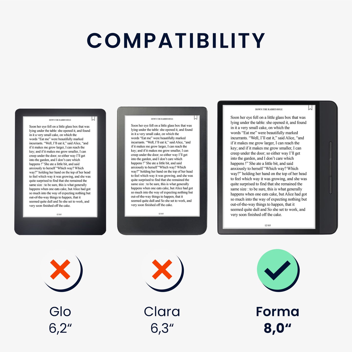 kwmobile Schutzhülle für Kobo Forma Hülle - eReader Klapphülle mit Auto Sleep Funktion - Cover mit Ständer