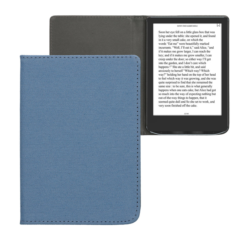 kwmobile Klapphülle kompatibel mit Pocketbook Verse / Verse Lite / Verse Pro / Color / Vivlio Light/Light HD - Schutzhülle e-Reader - Hülle eReader