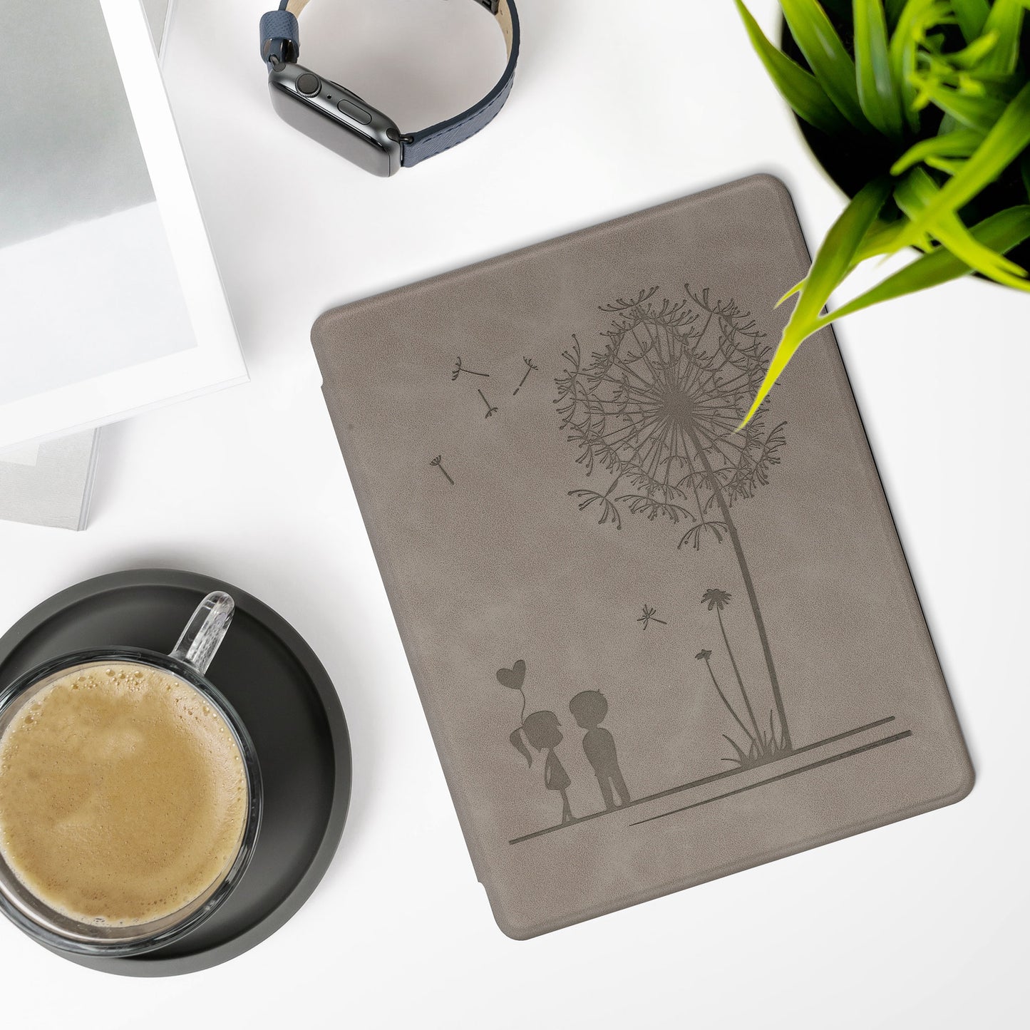 kwmobile Schutzhülle für Kobo Aura H2O Edition 2 Hülle - eReader Case aus Kunstleder mit Auto Sleep Funktion