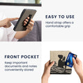 kwmobile Flip Hülle kompatibel mit Kobo Kobo Libra Colour / Tolino Vision Color - Vorderfach Handschlaufe