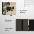 kwmobile Flip Hülle kompatibel mit Kobo Kobo Libra Colour / Tolino Vision Color - Vorderfach Handschlaufe
