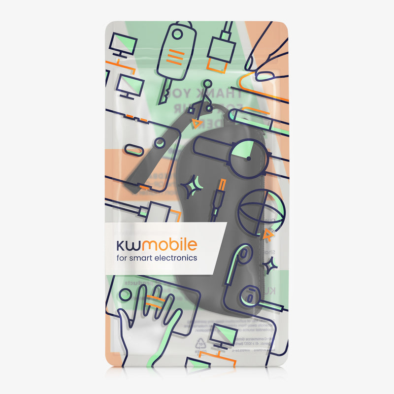 kwmobile Sonnenbrillen Etui zum Anhängen - weiches Brillenetui zum Anhängen für Handtasche - Tasche für Brille mit Reißverschluss