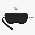 kwmobile Sonnenbrillen Etui zum Anhängen - weiches Brillenetui zum Anhängen für Handtasche - Tasche für Brille mit Reißverschluss