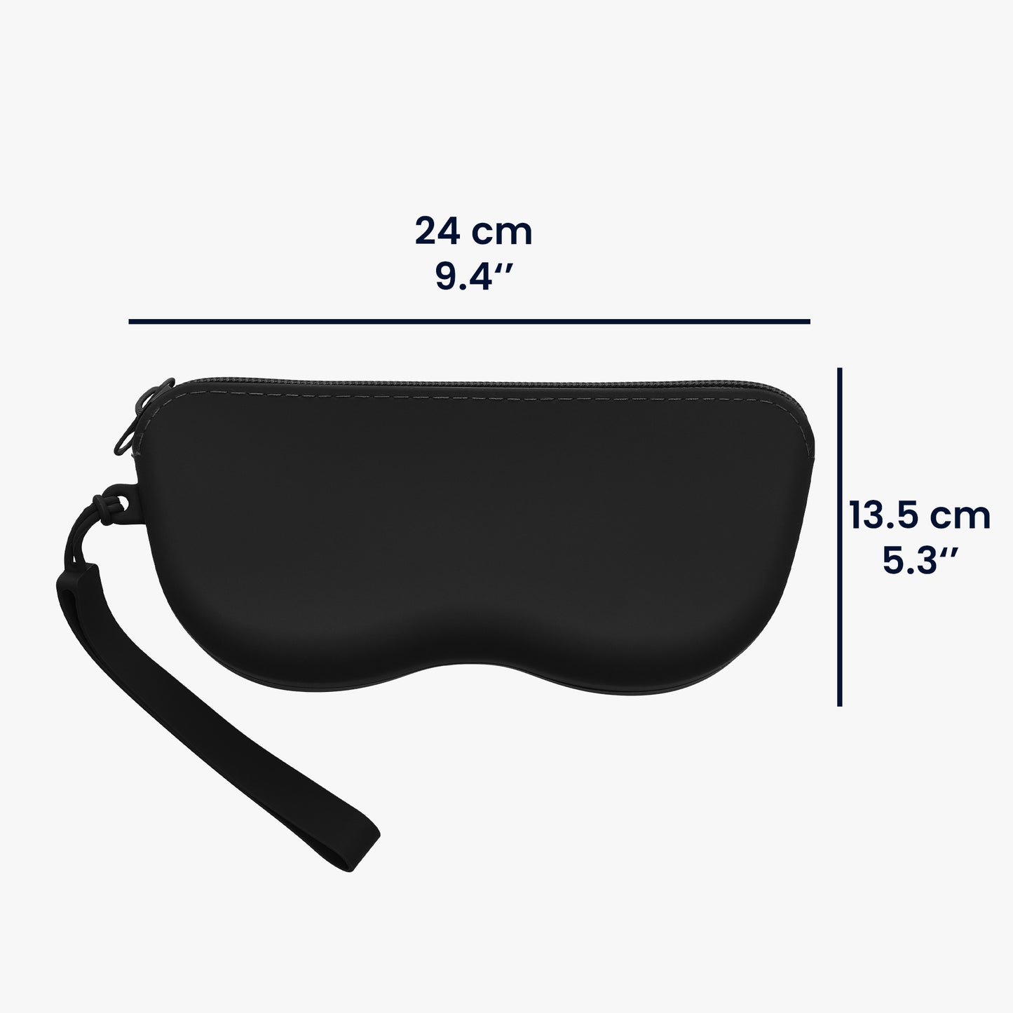 kwmobile Sonnenbrillen Etui zum Anhängen - weiches Brillenetui zum Anhängen für Handtasche - Tasche für Brille mit Reißverschluss