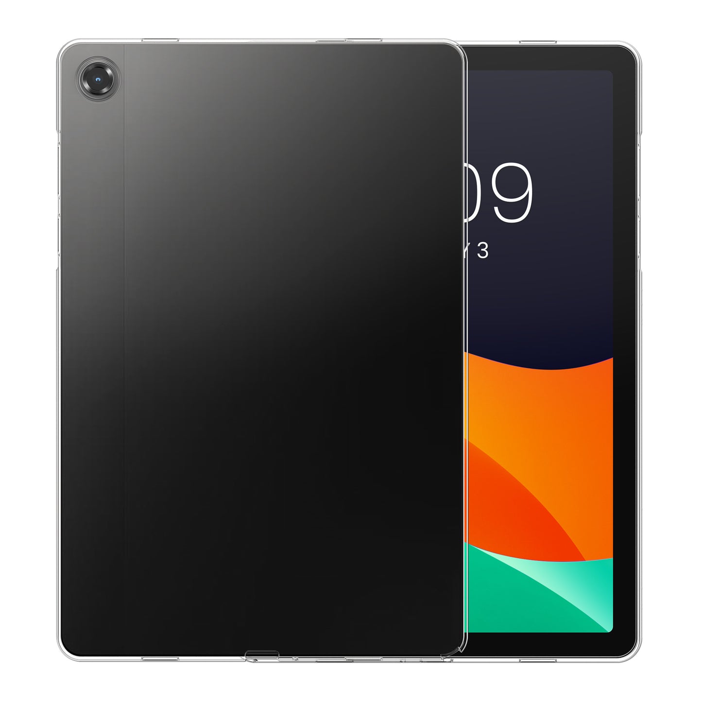 kwmobile Hülle kompatibel mit Samsung Galaxy Tab A11+ / Plus Hülle - weiches TPU Silikon Case transparent - Tablet Cover Transparent Transparent  