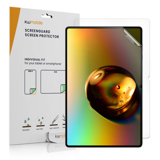 kwmobile 2x Schutzfolie kompatibel mit Samsung Galaxy Tab S11 Ultra - Folie klar Full Screen Tablet Transparent  