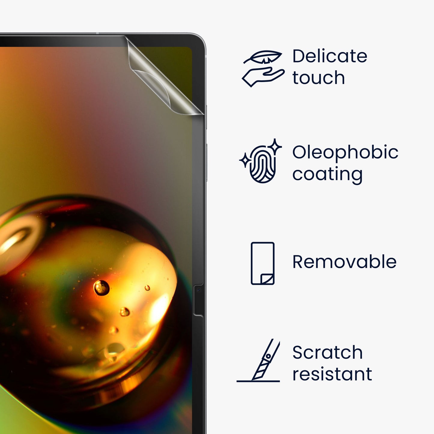 2x Folie kompatibel mit Samsung Galaxy Tab S10 FE / S10 Lite / S9 FE / S9