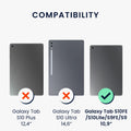2x Folie kompatibel mit Samsung Galaxy Tab S10 FE / S10 Lite / S9 FE / S9