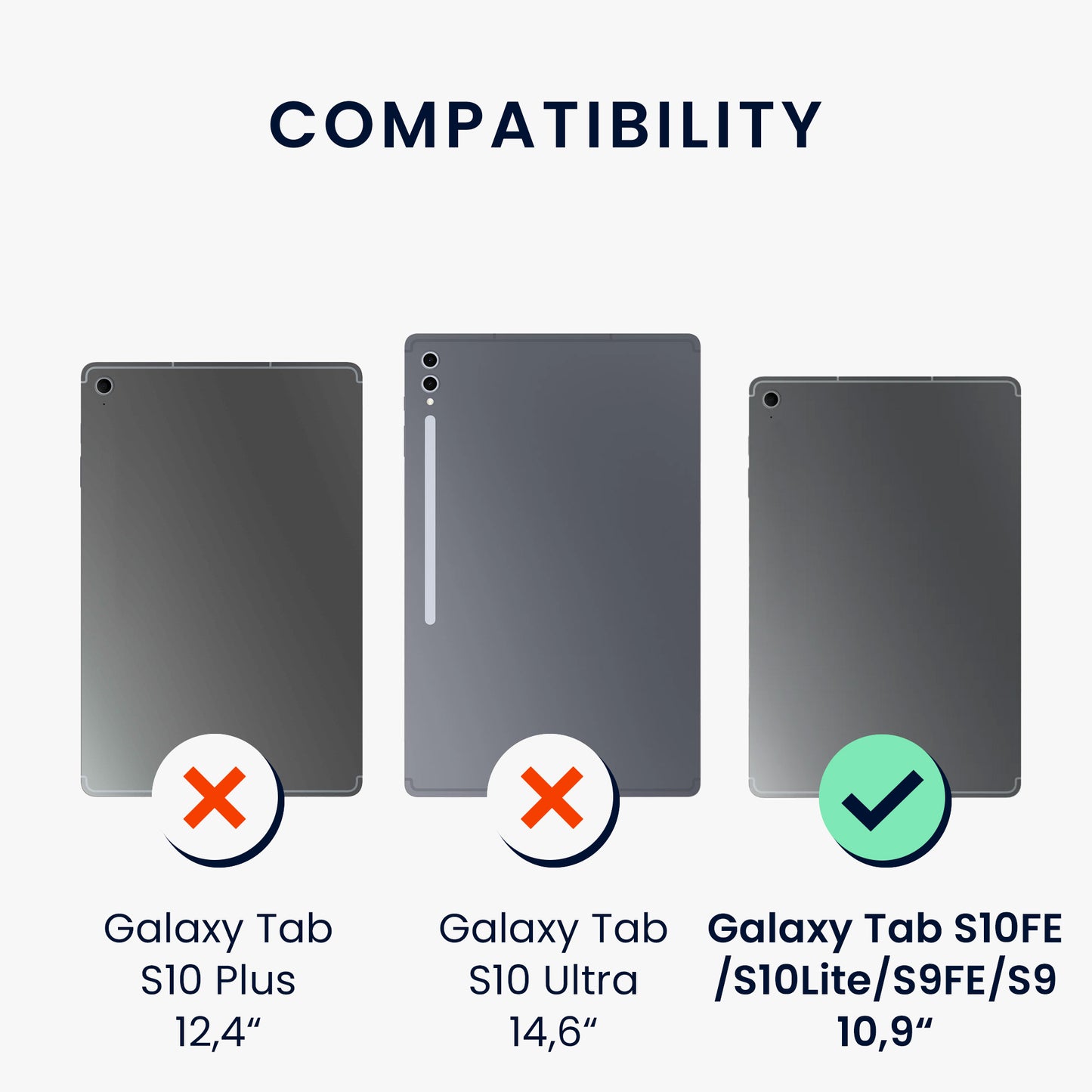 2x Folie kompatibel mit Samsung Galaxy Tab S10 FE / S10 Lite / S9 FE / S9