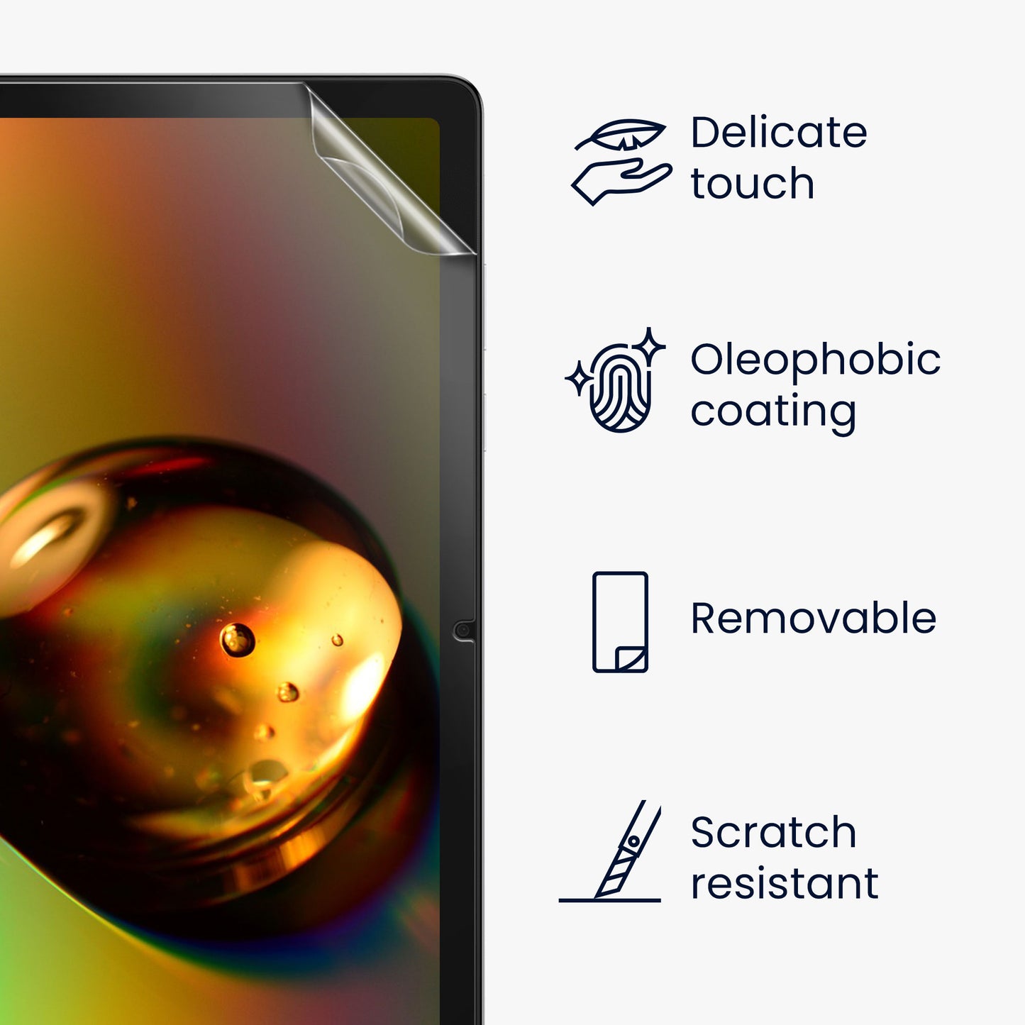 2x Folie kompatibel mit Samsung Galaxy Tab A11+ / Plus