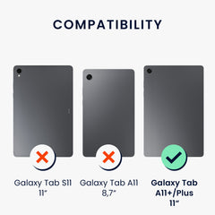 2x Folie kompatibel mit Samsung Galaxy Tab A11+ / Plus - Kristallklar - Displayschutz