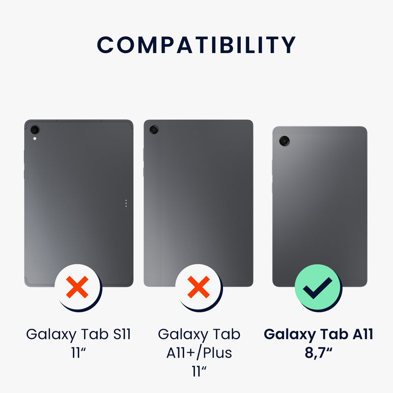 2x Folie kompatibel mit Samsung Galaxy Tab A11