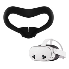 kwmobile VR Silikon Maske kompatibel mit Meta Quest 3S Cover - Silikonmaske VR-Brillen-Maske gegen Schweiß und Verschmutzung - Schwarz Schwarz  [dsg01]