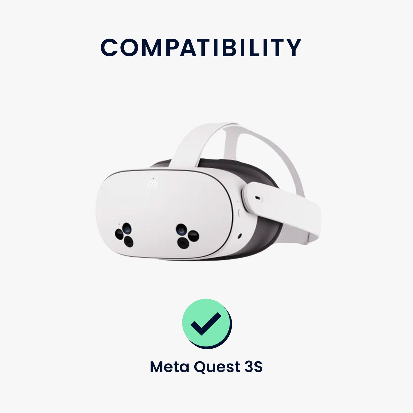 kwmobile VR Maske kompatibel mit Meta Quest 3S Cover VR-Brillen-Maske gegen Schweiß und Verschmutzung