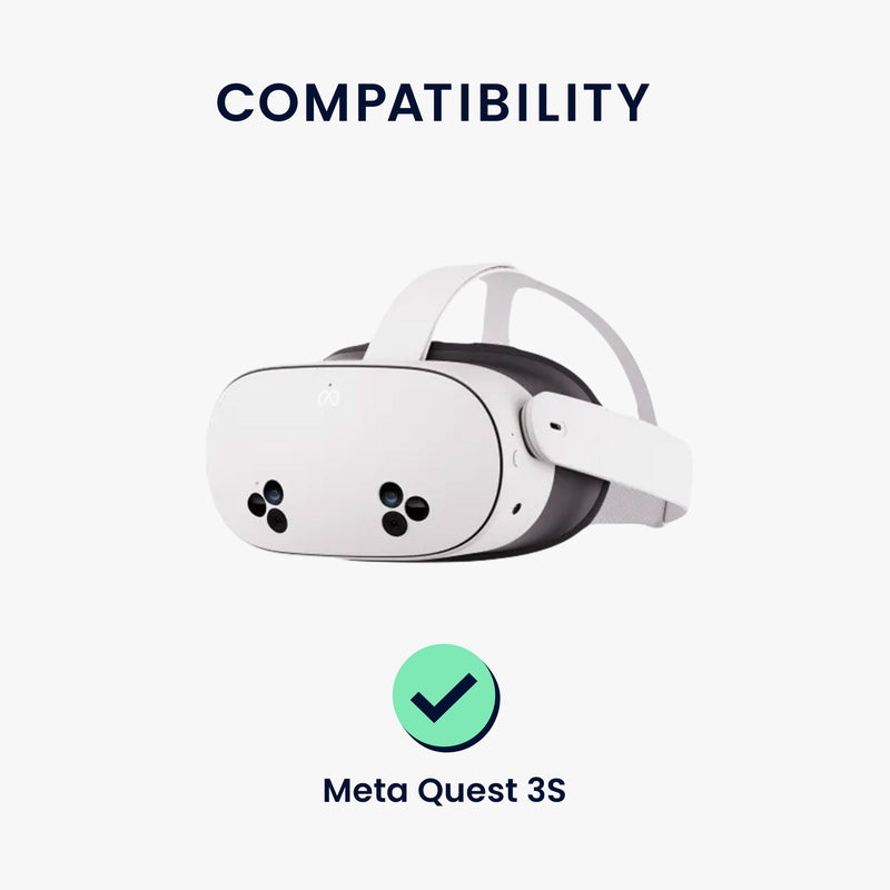kwmobile VR Maske kompatibel mit Meta Quest 3S Cover VR-Brillen-Maske gegen Schweiß und Verschmutzung