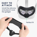 kwmobile VR Maske kompatibel mit Meta Quest 3 Cover gegen Schweiß und Verschmutzung